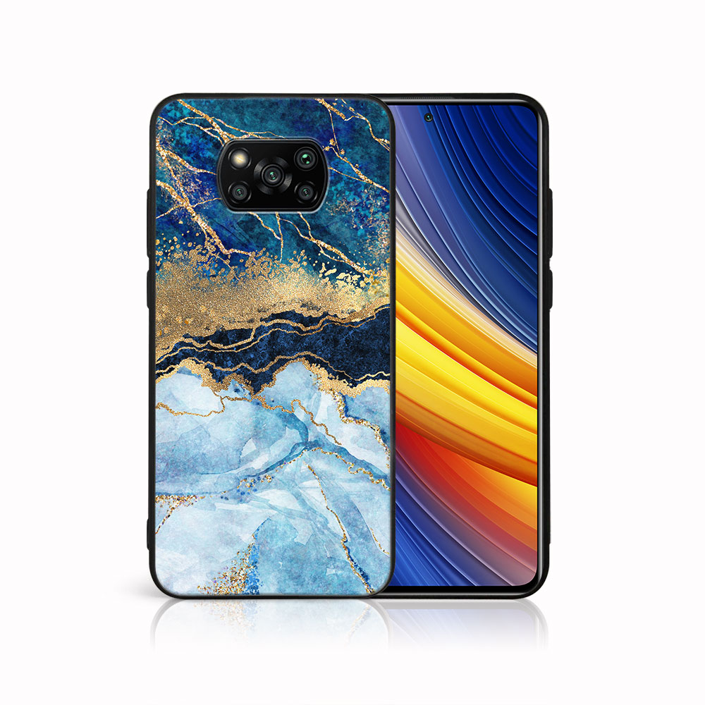 Levně MY ART Ochranný kryt Xiaomi Poco X3 NFC / X3 Pro -BLUE MARBLE (141)