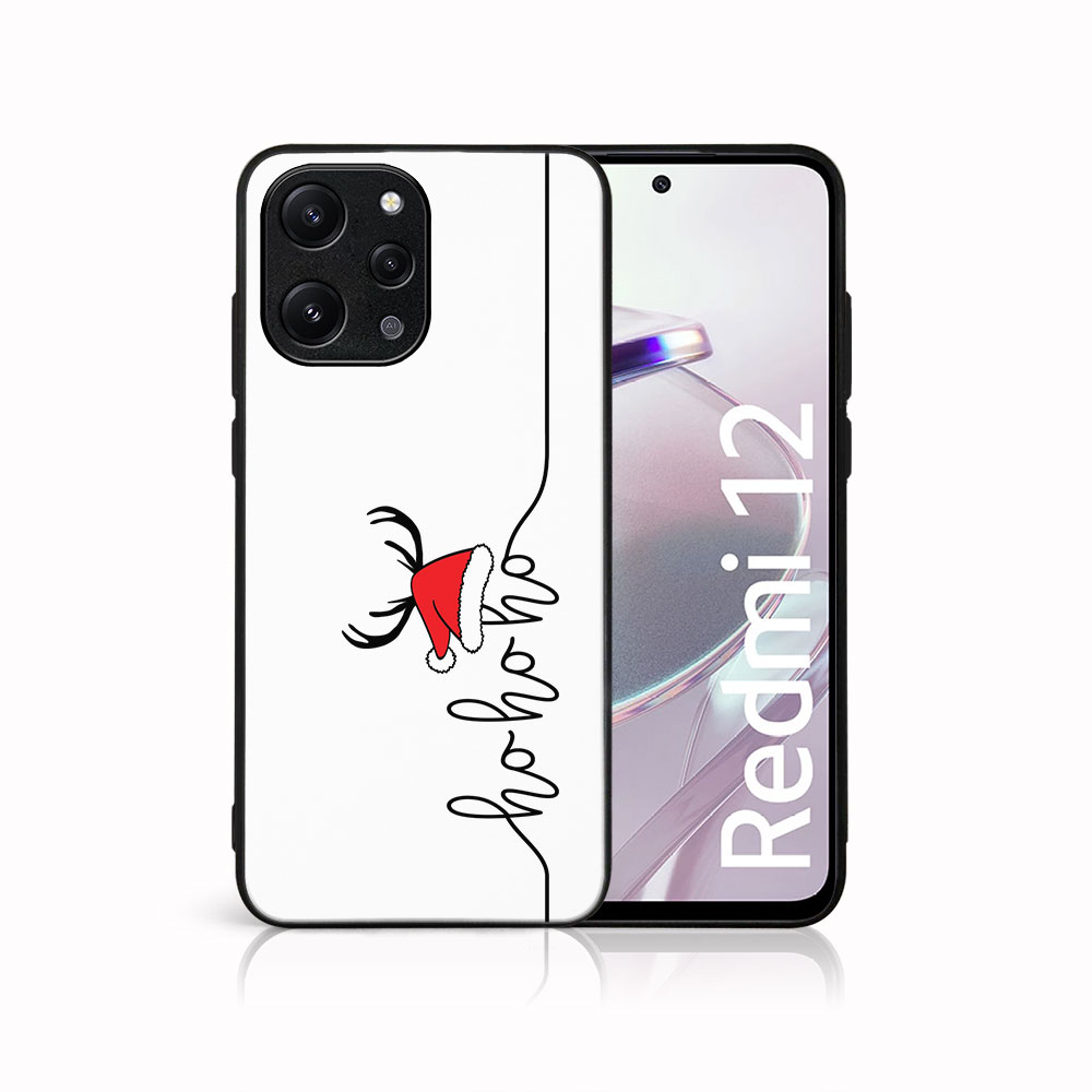 Levně MY ART Kryt s vánočním designem Xiaomi Redmi 12 HOHOHO (073)
