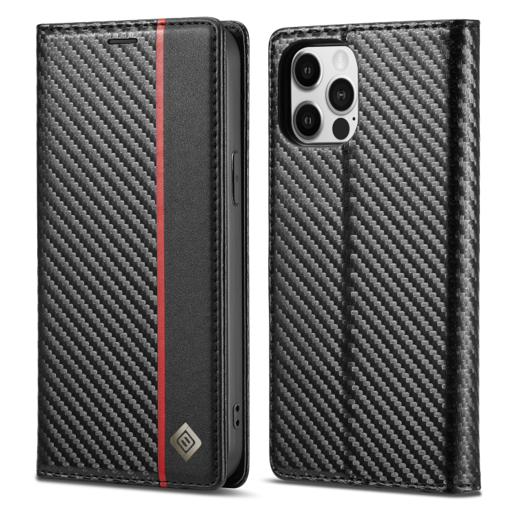 IMEEKE 41475
IMEEKE CARBON Peněženkové pouzdro Apple iPhone 13 Pro černé