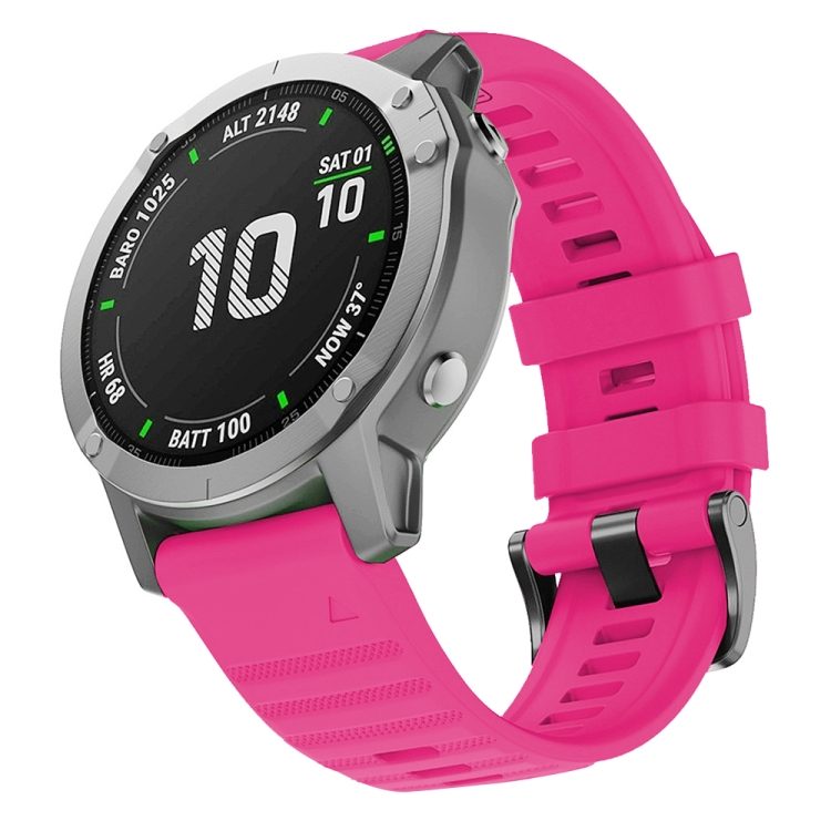 Levně SILICONE Řemínek Garmin Fenix 7 / Epix 2 (2. generácia) růžový