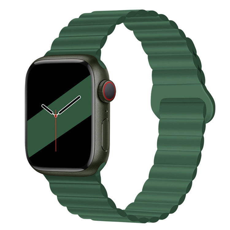 REVERSE Silikonový řemínek Apple Watch Ultra 1 / 2 / 3 (49mm) / 9 / 8 / 7 (45mm) / 6 / SE / 5 / 4 (44mm) / 3 / 2 / 1 (42mm) zelený