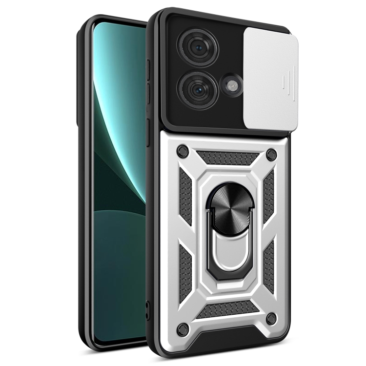 Levně RING CAMERA Kryt s držákem pro Motorola Edge 40 Neo stříbrný