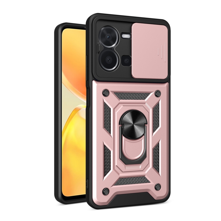 RING CAMERA Kryt s držákem pro Vivo Y35 růžový