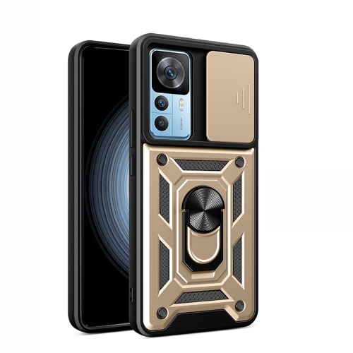 Levně RING CAMERA Kryt s držákem pro Xiaomi 12T / 12T Pro zlatý