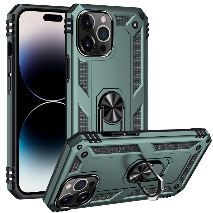PROTEMIO 53165
RING Obal s držákem pro Apple iPhone 14 Pro Max zelený