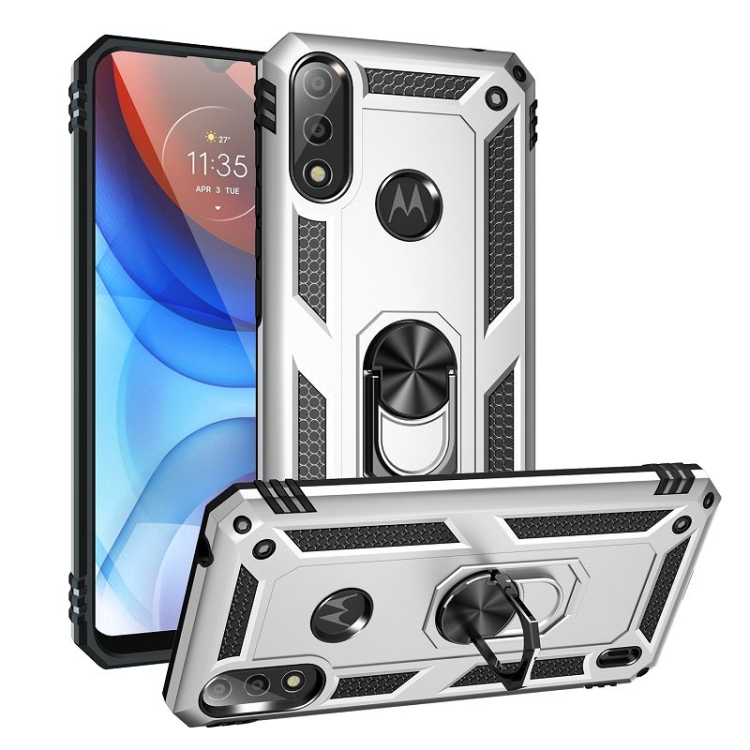RING Ochranný obal Motorola Moto E7 Power / E7i Power stříbrný