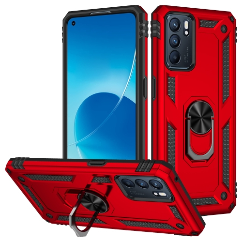 RING Ochranný obal pro Oppo Reno6 5G červený