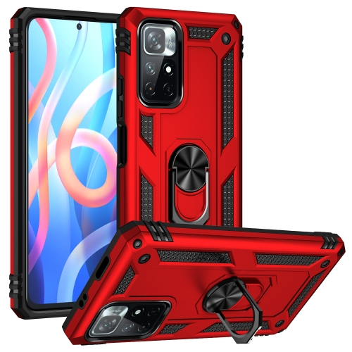 RING Ochranný obal pro Xiaomi Poco M4 Pro 5G / Redmi Note 11S 5G červený