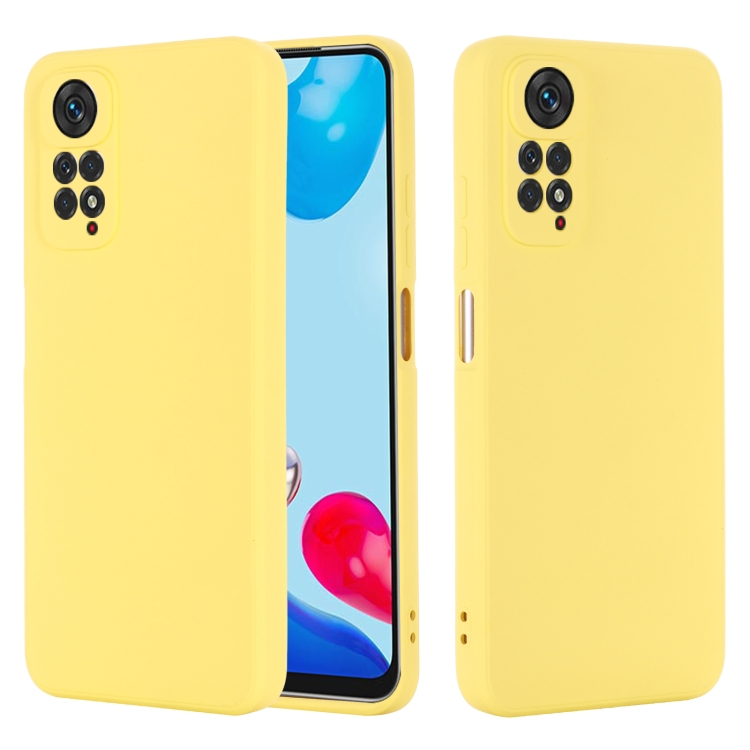 Levně RUBBER Gumový kryt Xiaomi Redmi Note 11 Pro / Pro 5G žlutý