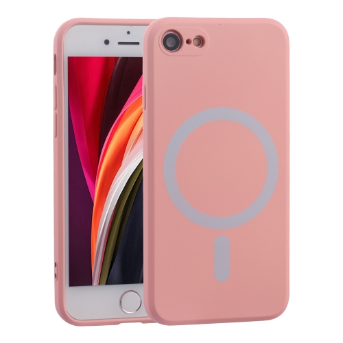 Levně RUBBER MAGSAFE Kryt Apple iPhone 8/SE 2022 / 2020 růžový