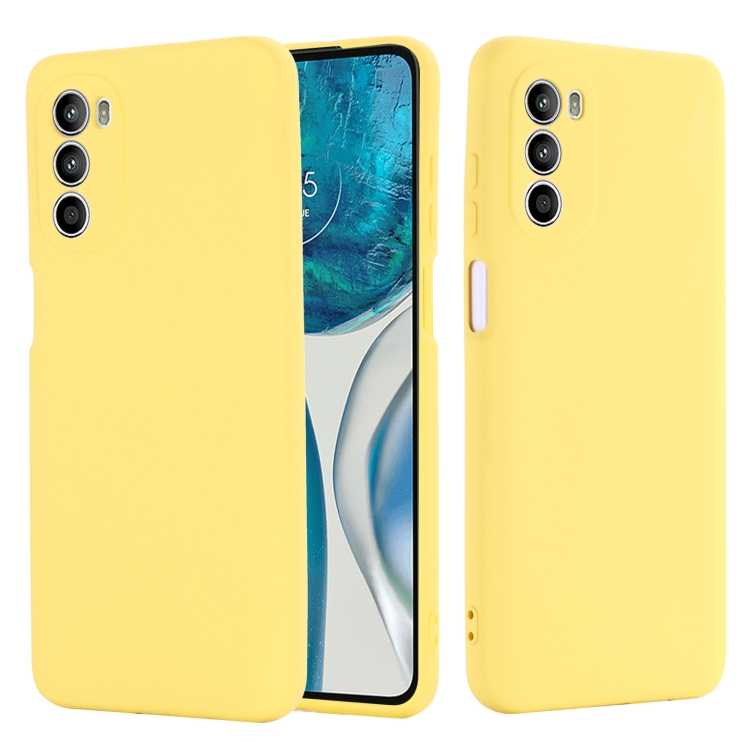 RUBBER Ochranný kryt Motorola Moto G52/G82 5G žlutý