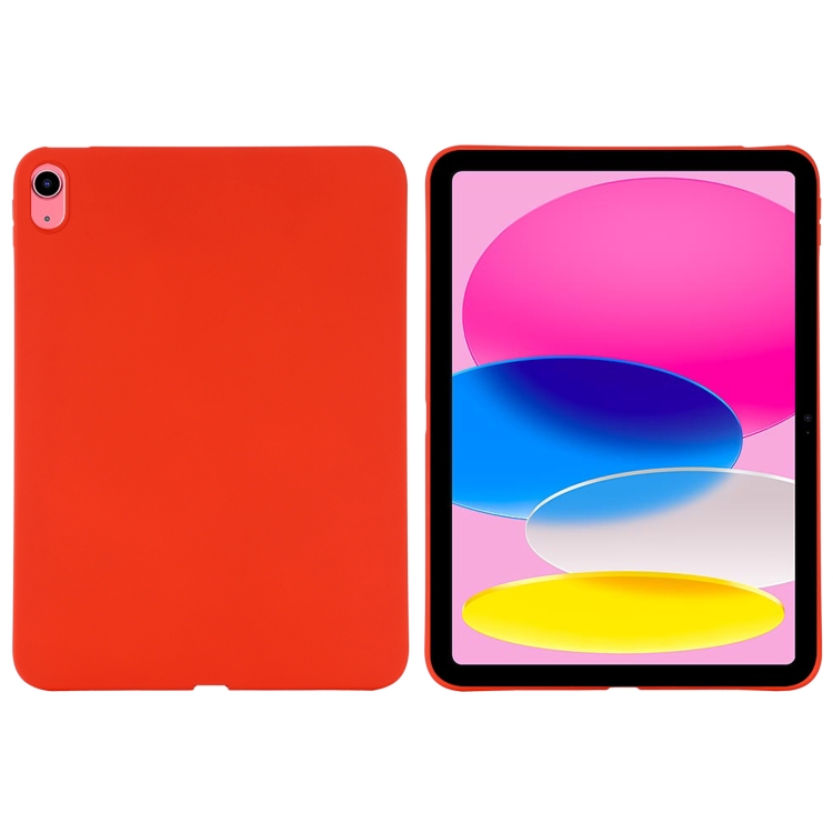 Levně RUBBER Ochranný kryt pre Apple iPad (A16) 2025 / iPad 2022 červené