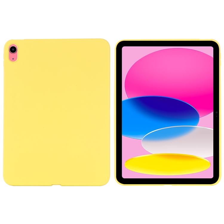 RUBBER Ochranný kryt pro Apple iPad (A16) 2025 / iPad 2022 žlutý