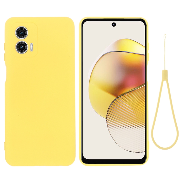 RUBBER Ochranný kryt pro Motorola Moto G73 5G žlutý