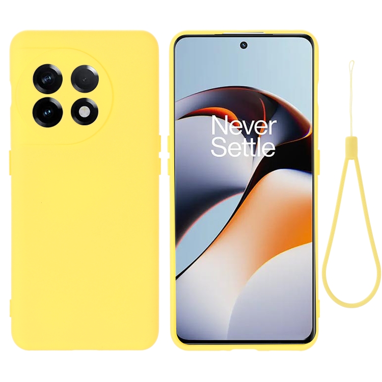 Levně RUBBER Ochranný kryt pro OnePlus 11 5G žlutý