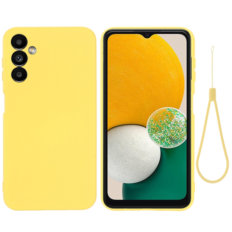 RUBBER Ochranný kryt pro Samsung Galaxy A14 žlutý