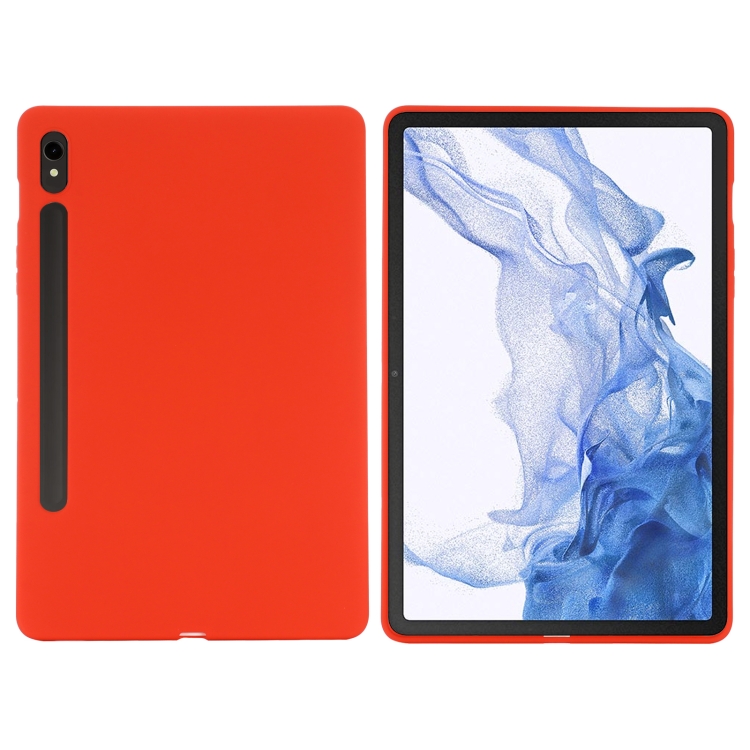 Levně RUBBER Ochranný kryt pro Samsung Galaxy Tab S10 FE / Tab S10 Lite / Tab S9 FE červený