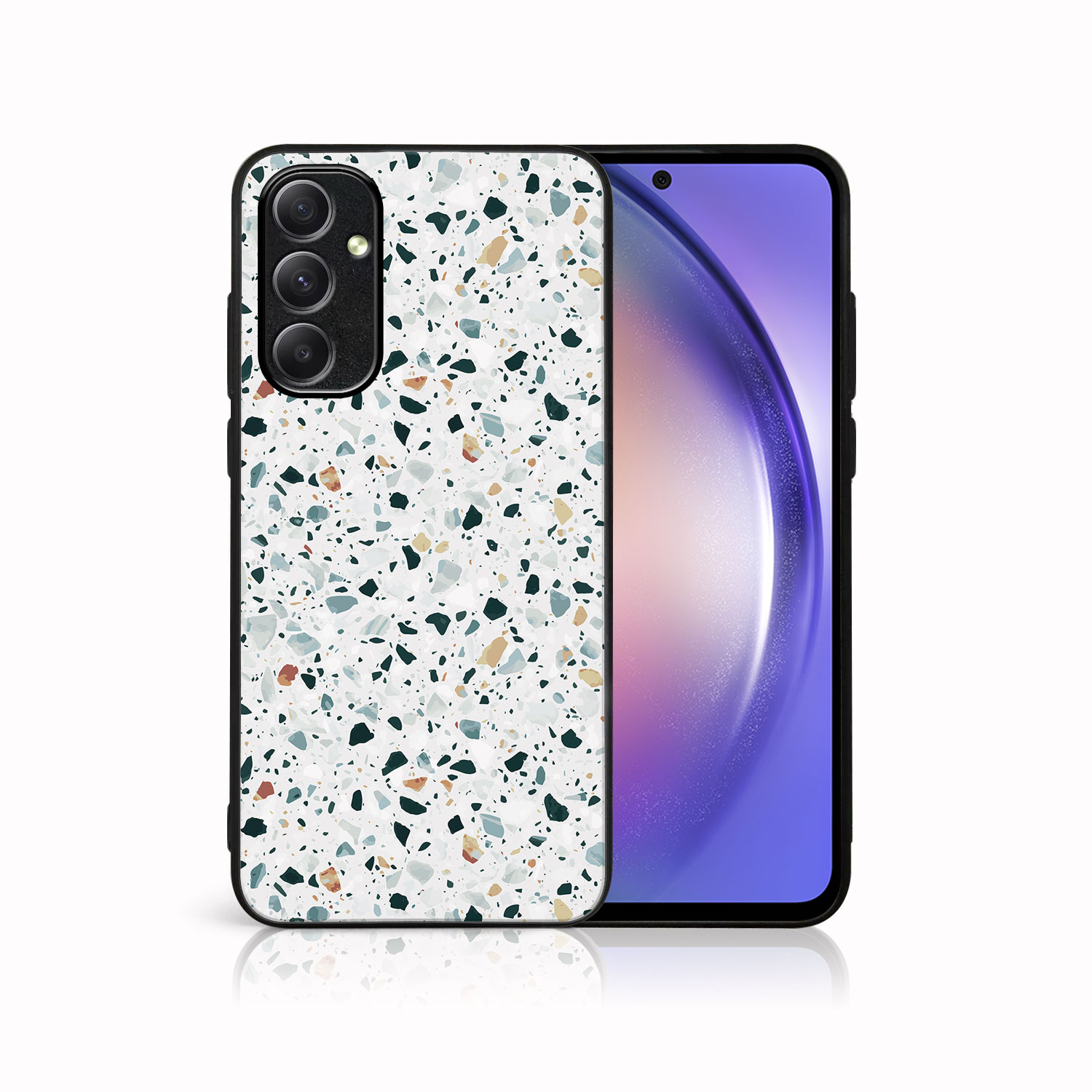 Levně MY ART Ochranný kryt pre Samsung Galaxy A14 / A14 5G GREY TERRAZZO (163)
