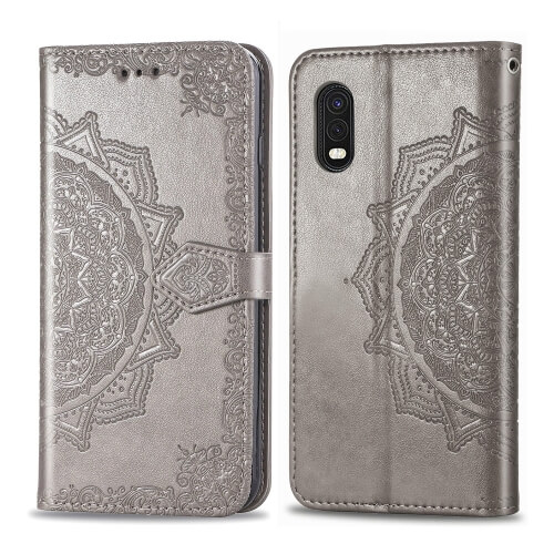 FORCELL ART Peňaženkový kryt Samsung Galaxy Xcover ProORNAMENT šedý