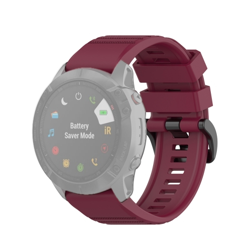 SILICONE Řemínek Garmin Fenix 3/3HR/5X/5 Plus /6X/6X Pro bordó