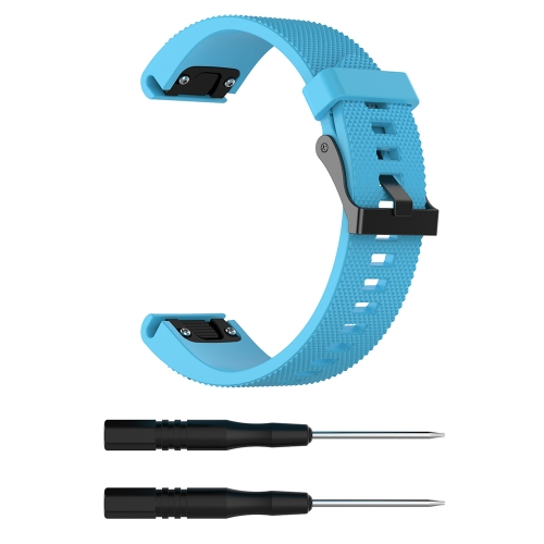 SILICONE Řemínek Garmin Fenix 5S/5S Plus /6S světle modrý