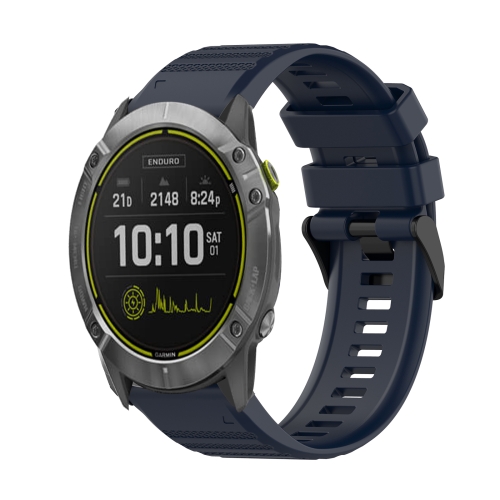Levně SILICONE Řemínek pro Garmin Enduro 2 / Tactix 7 modrý