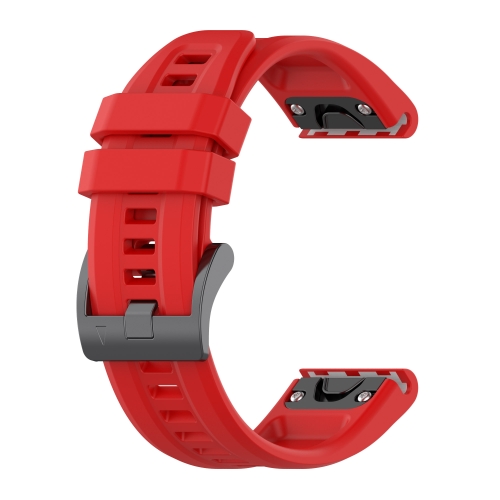 Levně SILICONE Řemínek pro Garmin Fenix 7S / 7S Pro / 7S Solar / 7S Sapphire červený