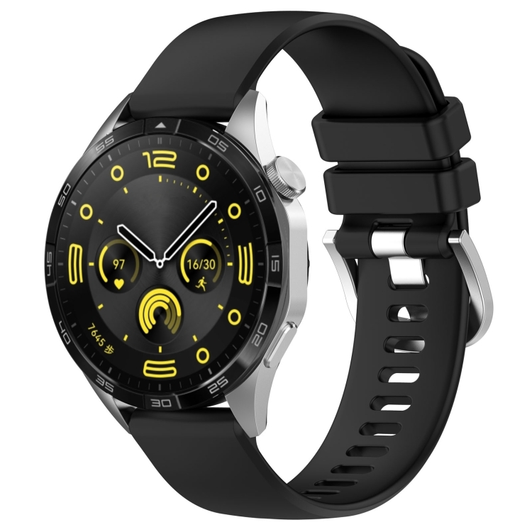 Levně SILICONE Řemínek pro Huawei Watch GT 4 46mm černý