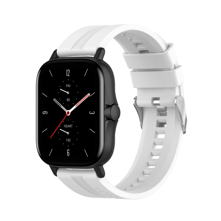 Levně SILICONE Řemínek Xiaomi Amazfit GTS 2 / GTS 2e / GTS 2 Mini 20mm bílý