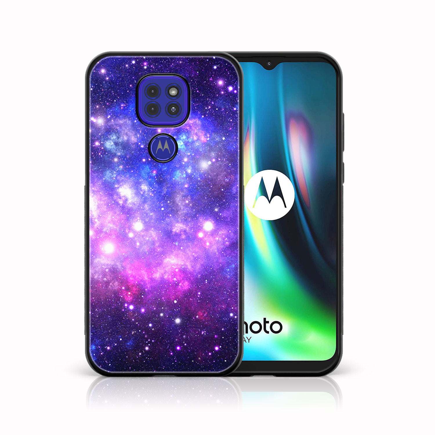Levně MY ART Silikonový kryt Motorola Moto G9 Play / E7 Plus GALAXY (015)