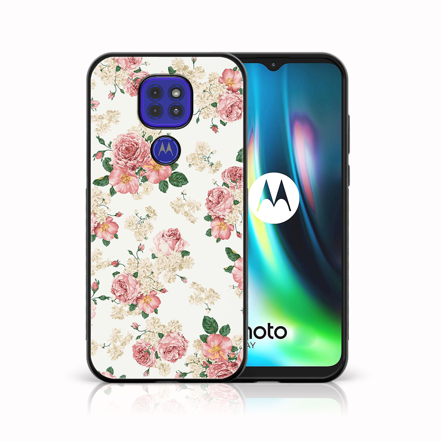 Levně MY ART Silikonový kryt Motorola Moto G9 Play / E7 Plus PINK ROSES (016)