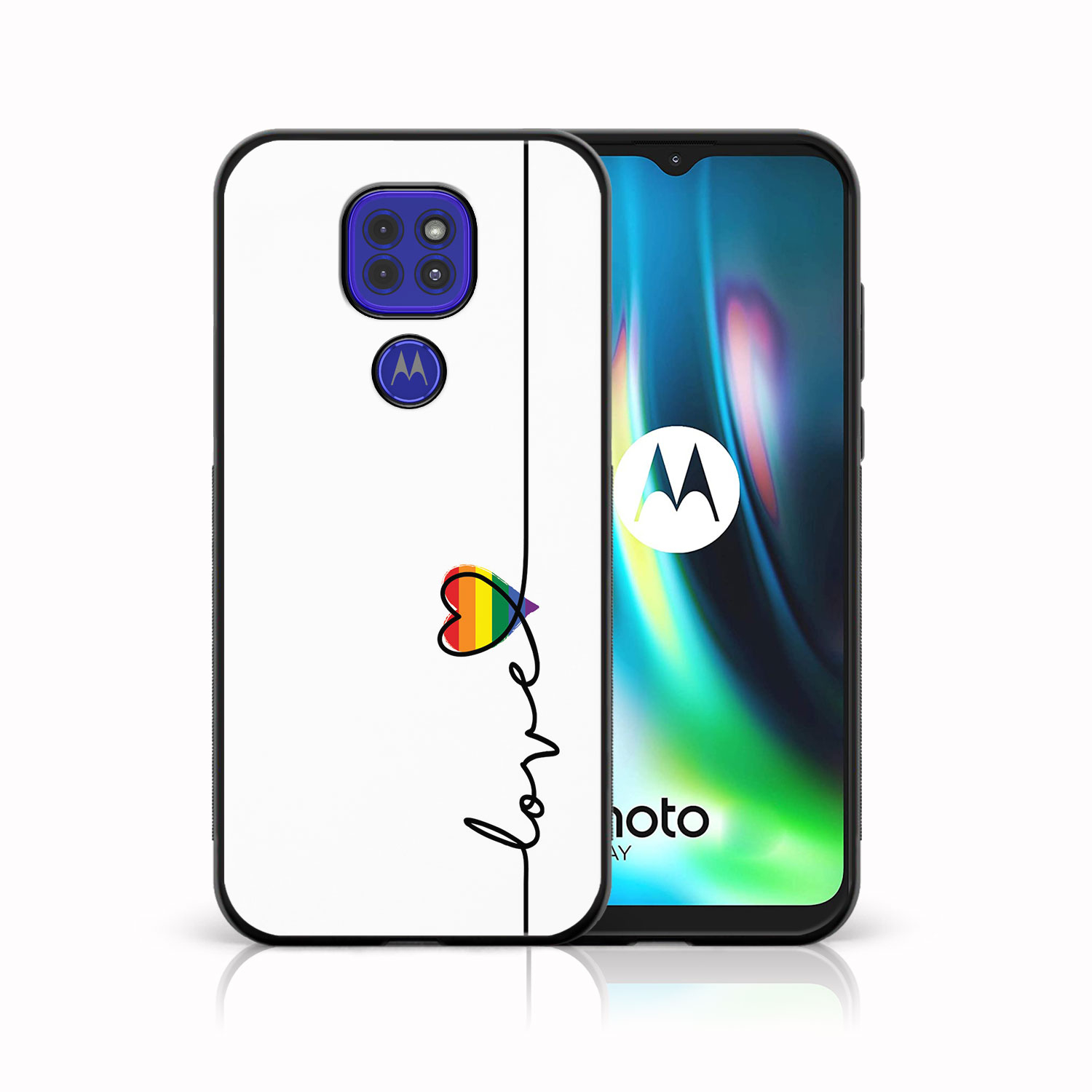Levně MY ART Silikonový kryt Motorola Moto G9 Play / E7 Plus LOVE (054)