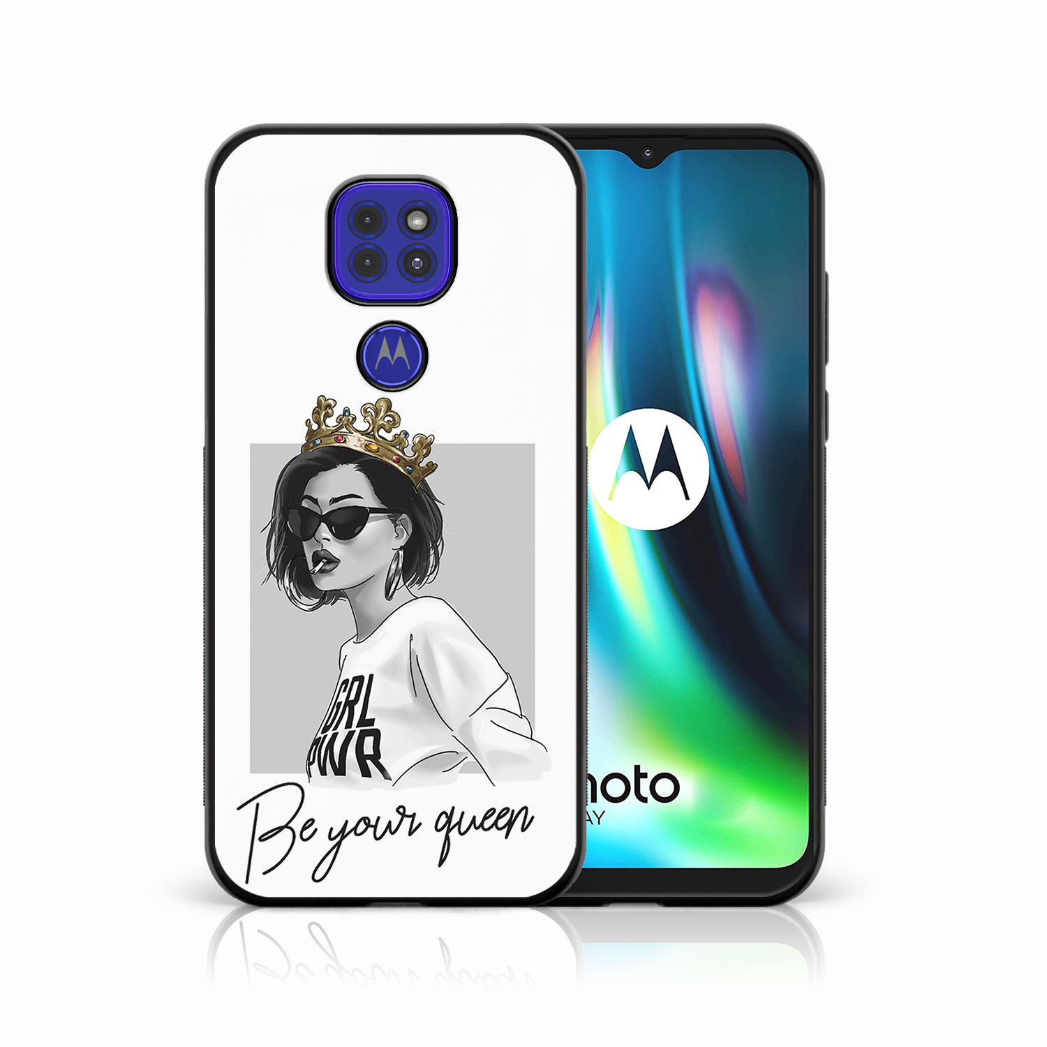 Levně MY ART Silikonový kryt Motorola Moto G9 Play / E7 Plus QUEEN (139)