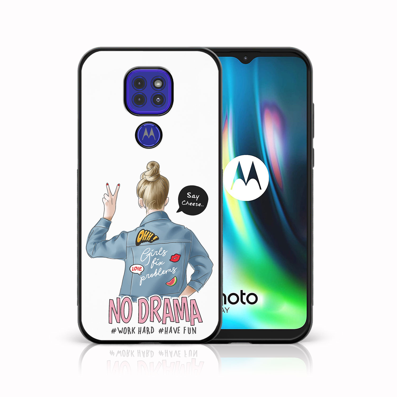Levně MY ART Silikonový kryt Motorola Moto G9 Play / E7 Plus NO DRAMA (138)