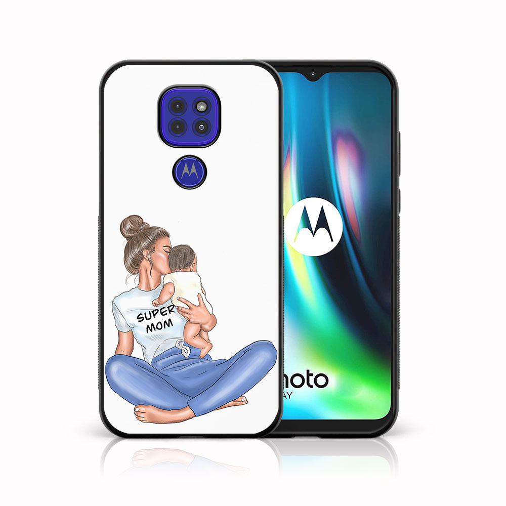 Levně MY ART Silikonový obal Motorola Moto G9 Play / E7 Plus SUPERMOM (112)