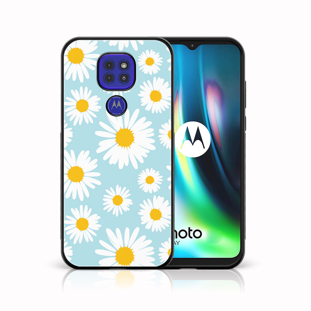 Levně MY ART Silikonový obal Motorola Moto G9 Play / E7 Plus CAMOMILE (124)
