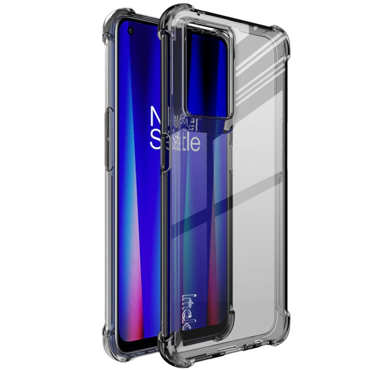 Levně IMAK Ochranný silikonový kryt + fólie One Plus Nord CE 2 5G černý