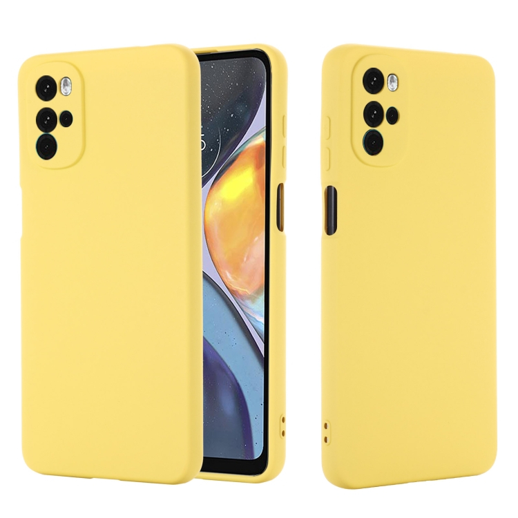 RUBBER Ochranný kryt Motorola Moto G22 žlutý