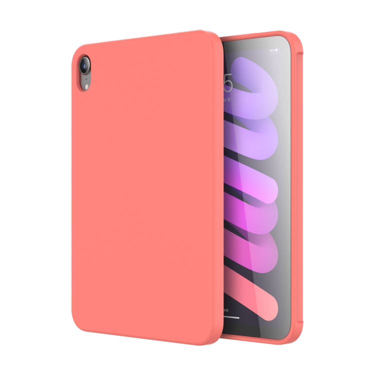 Levně MUTURAL Silikonový obal Apple iPad mini 2021 / iPad mini 2024 lososová