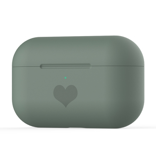 HEARTSilikonový obal pro Apple AirPods Pro zelený