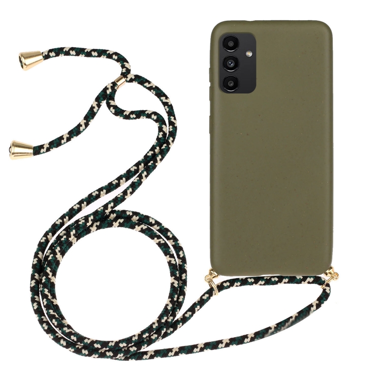 Levně ROPE Kryt se šňůrkou Samsung Galaxy A13 tmavě zelený