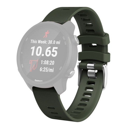 Řemínek Garmin Forerunner 245 tmavozelený