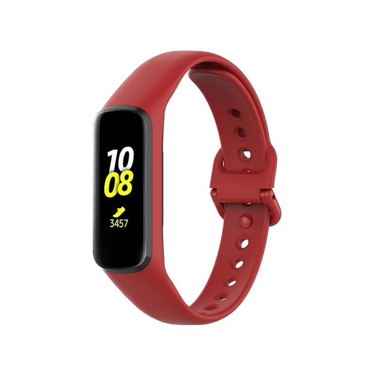 BUTTERFLY Silikonový řemínek Samsung Galaxy Fit 2 červený