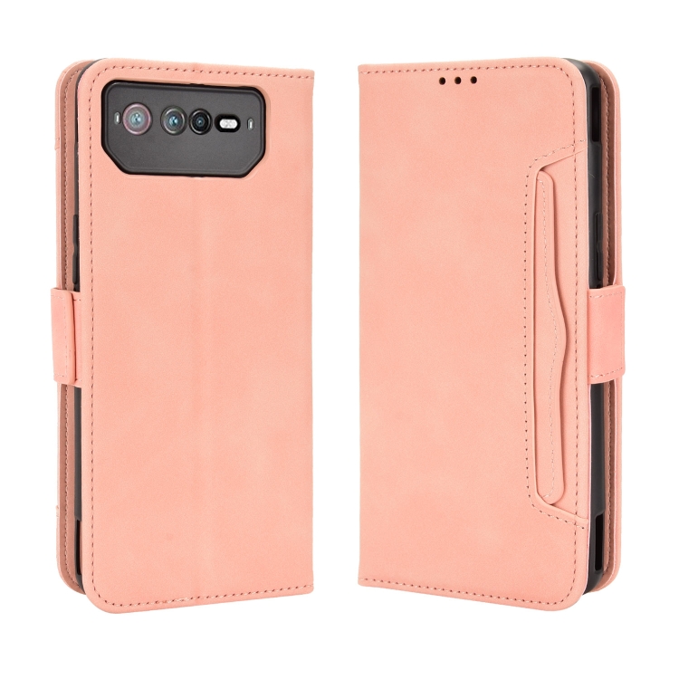 SLOT Peněženkový obal pro Asus Rog Phone 6 / Rog Phone 6 Pro růžový