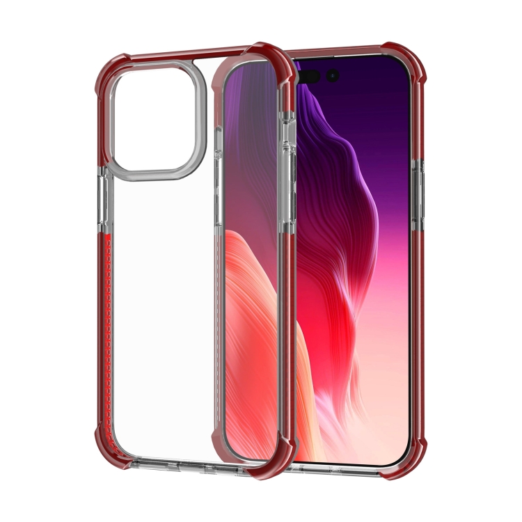 Levně SP RING Ochranný kryt pro Apple iPhone 15 Pro bordó