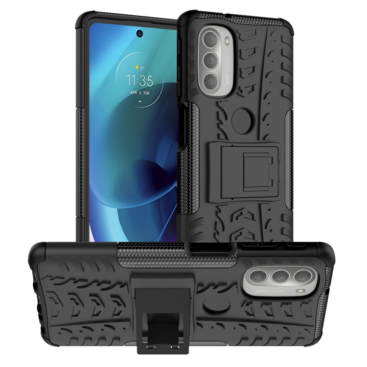 STAND Extra odolný obal Motorola Moto G51 5G černý