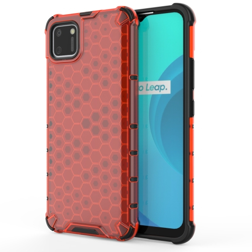 Levně HONEYCOMB Ochranný kryt Realme C11 červený