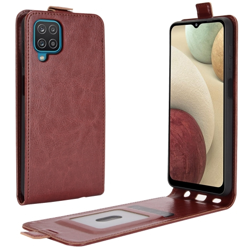Vyklápěcí pouzdro Samsung Galaxy A12 / M12 hnědé