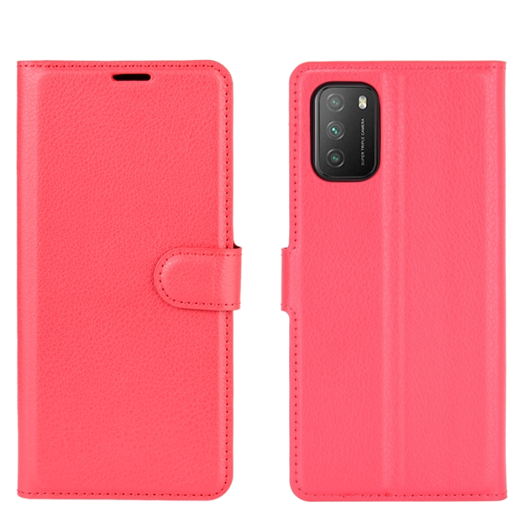 VSECHNONAMOBIL 28062
LITCHI Peňaženkový kryt Xiaomi Poco M3 červený