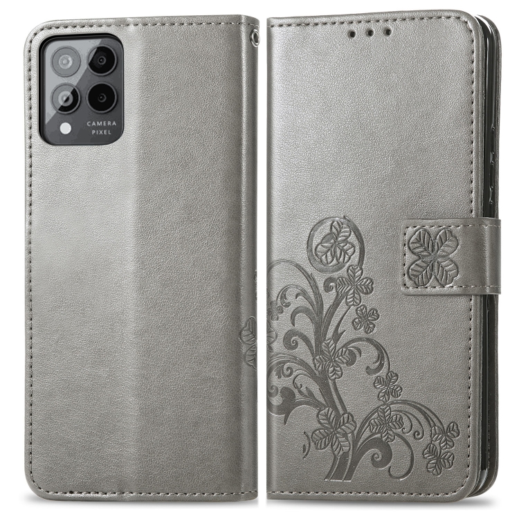 Levně ART FLOWERS Peňaženkový kryt T Phone Pro / T Phone Pro 2023 šedý